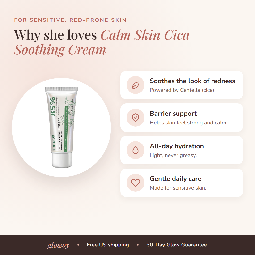 Why she loves Calm Skin Cica Soothing Cream