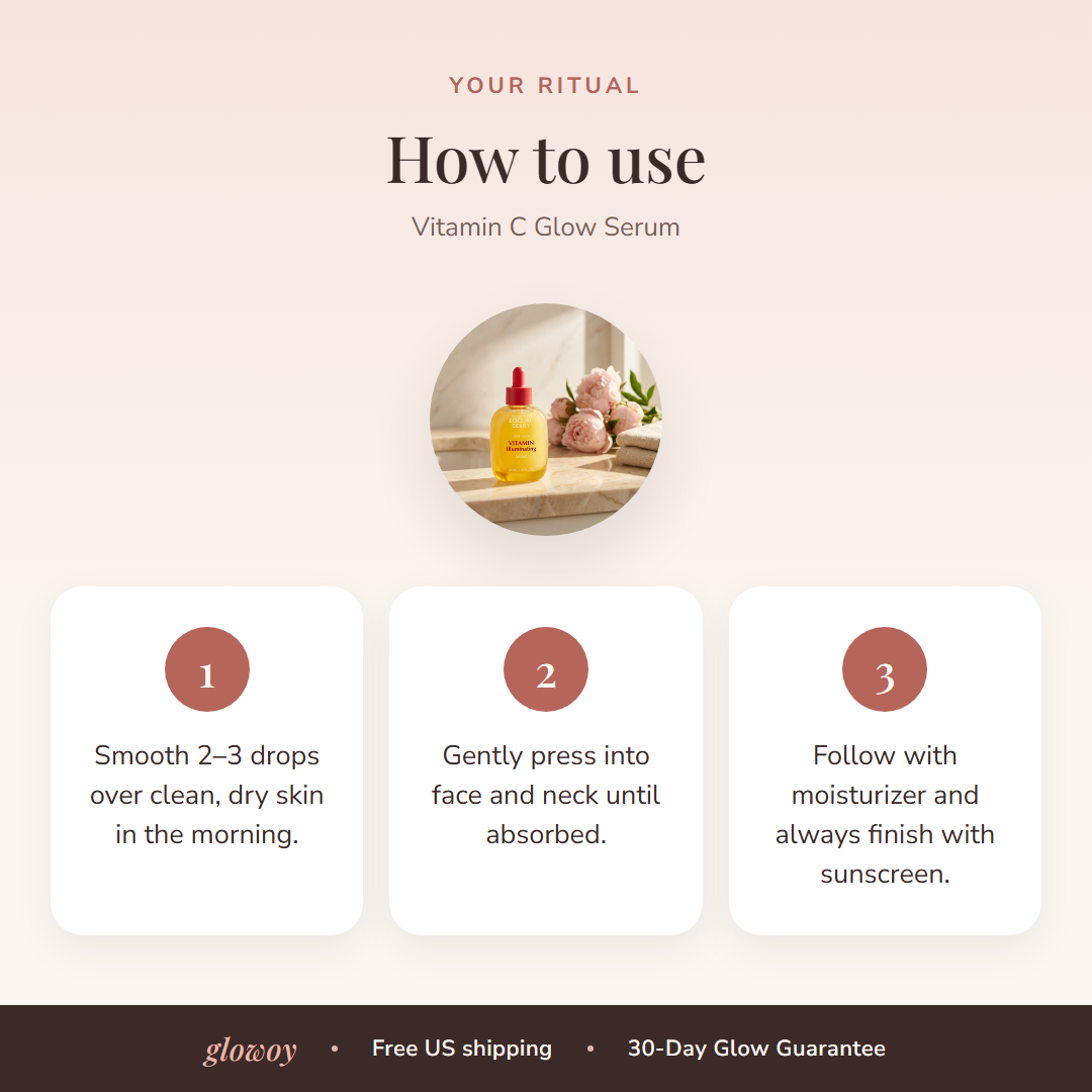 How to use Vitamin C Glow Serum
