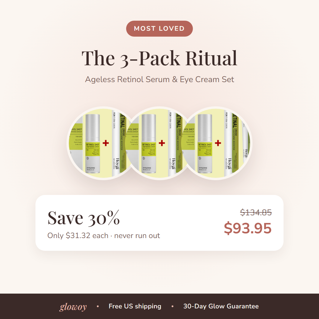 Ageless Retinol Serum Eye Cream Set 3-pack, save 30%