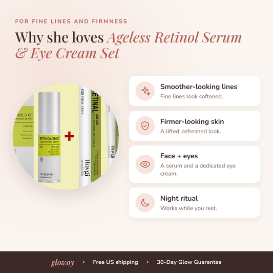 Benefits of Ageless Retinol Serum Eye Cream Set