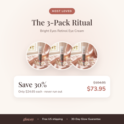 Bright Eyes Retinol Eye Cream 3-pack, save 30%
