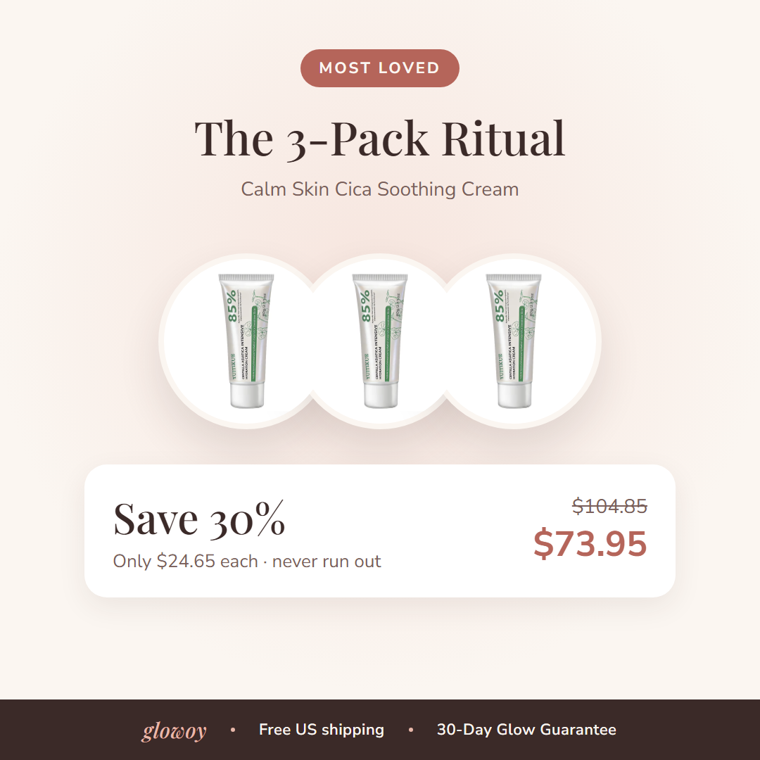 Calm Skin Cica Soothing Cream 3-Pack Ritual, save 30%