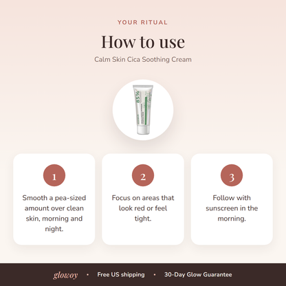 How to use Calm Skin Cica Soothing Cream