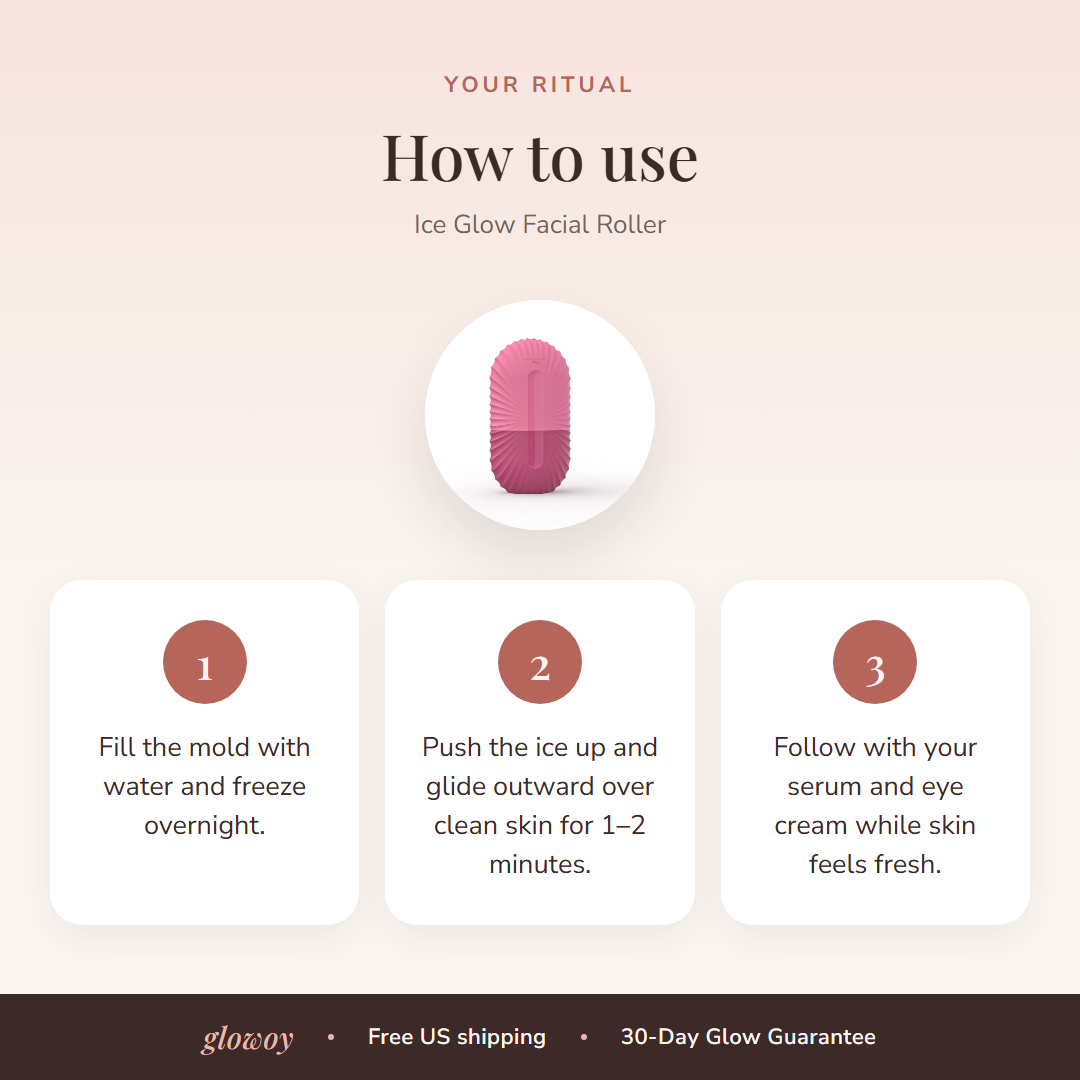 How to use Ice Glow Facial Roller