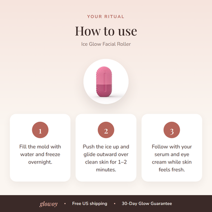 How to use Ice Glow Facial Roller