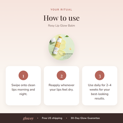 How to use Rosy Lip Glow Balm
