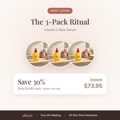 Vitamin C Glow Serum 3-pack, save 30%